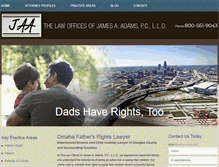 Tablet Screenshot of fathersrightsomaha.com